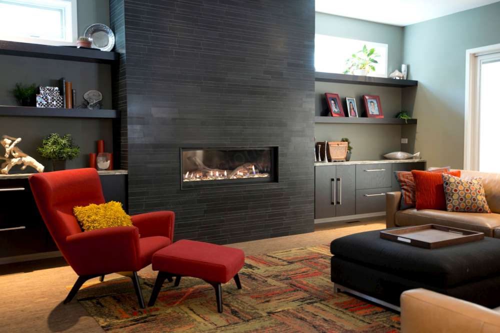 Basalt Ebony - Residential - Chicago - Fireplace