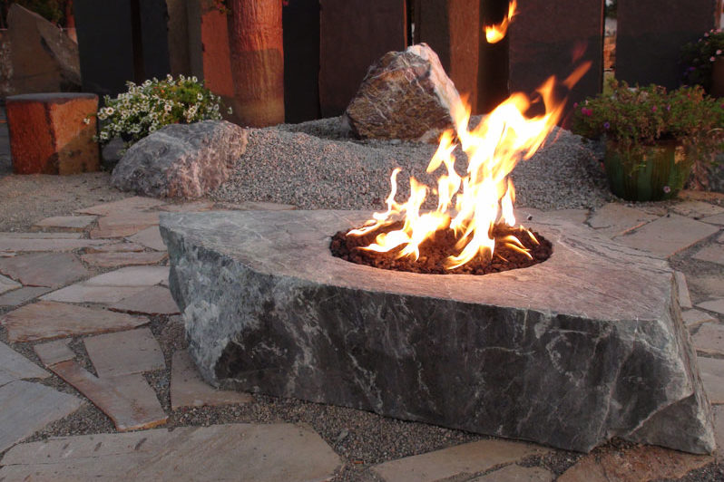 Gas Firepits Tables Tophat Pro, Stone Gas Fire Pits Outdoor